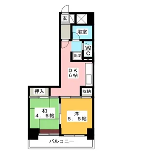 フローラル豊島園【2階】の間取り