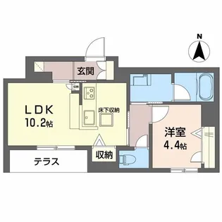 フォンテボヌール5【1階】の間取り