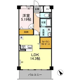 新潟県新潟市中央区万代1【マンション】の間取り