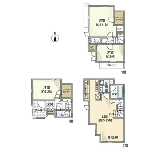 神奈川県横浜市神奈川区七島町【一戸建】の間取り