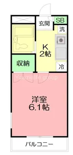 パレス小澤弐番館【1階】の間取り