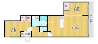 大阪府大阪市東成区大今里2【アパート】の間取り