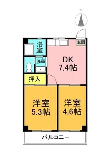 サイクルハイツ1【3階】の間取り