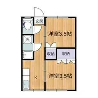 千代荘【2階】の間取り