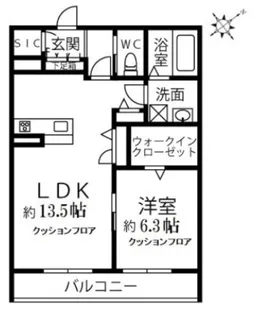 ラディーチェB【3階】の間取り