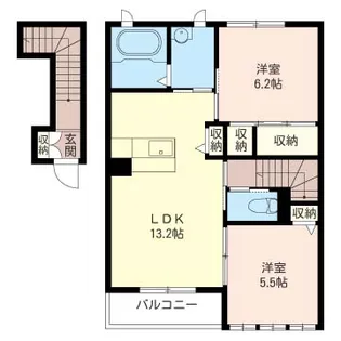 クレール メゾン【2階】の間取り