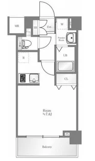 GENOVIA両国green veil【4階】の間取り