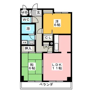 キングリー【1階】の間取り