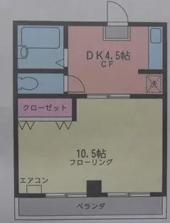 コスモAOI蒔田【2階】の間取り