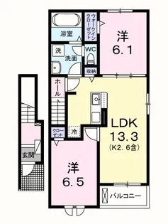 エール ドゥ【2階】の間取り