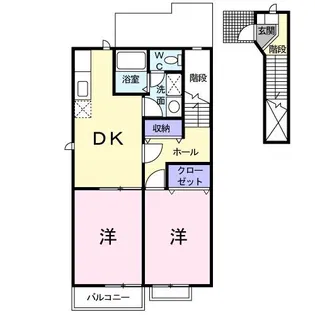 ヴィラ・アルトピアーノA【2階】の間取り