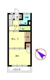 レジデンス西川口【2階】の間取り