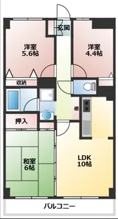 ダイヤメゾン戸田公園【3階】の間取り