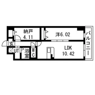 アーバンパーク新大阪【8階】の間取り