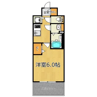 1Kの間取り画像