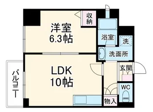 プライムアーバン津田沼【9階】の間取り