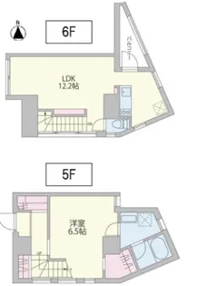クーカイ・テラス恵比寿の間取り