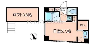 1Rの間取り画像