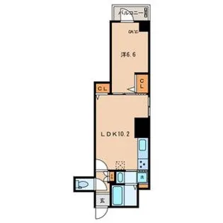 東京都港区白金6【マンション】の間取り