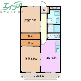 アポロパーク【4階】の間取り