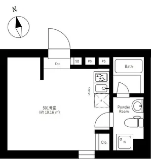 8-BONDS OMORI-NISHI【5階】の間取り