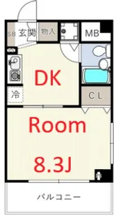 神奈川県横浜市南区永楽町2【マンション】の間取り