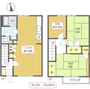 神奈川県横浜市戸塚区戸塚町【一戸建】の間取り
