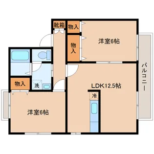 宮城県仙台市青葉区南吉成7【アパート】の間取り