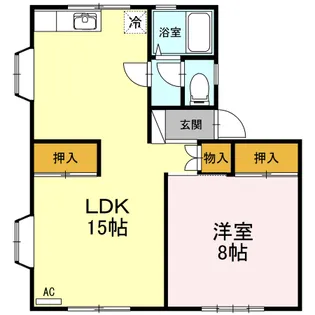 アメニティ津志田 B【1階】の間取り