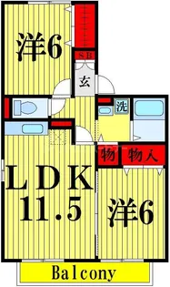 アリエル【2階】の間取り