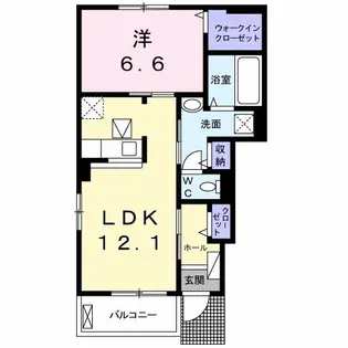 ラフォルテ I【1階】の間取り