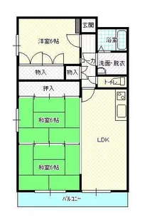 メゾンソレイユ【2階】の間取り