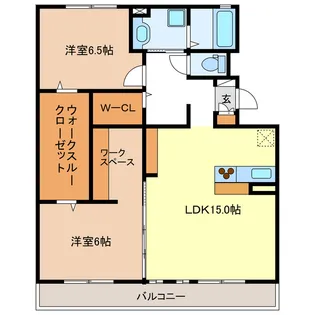Lavender Hearts【1階】の間取り