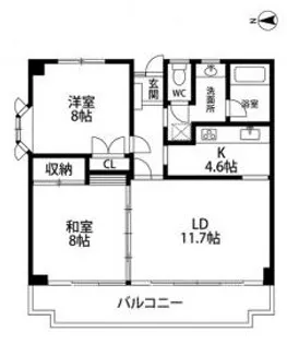 神奈川県小田原市前川【マンション】の間取り