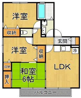 兵庫県西宮市段上町2【アパート】の間取り