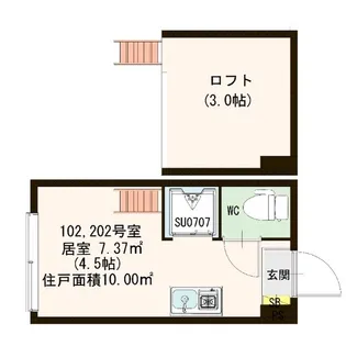 ciel et marais【1階】の間取り