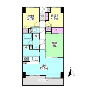 藤和相武台コープII【6階】の間取り