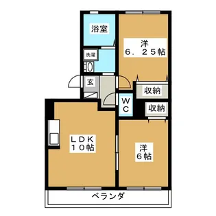 エレガンス日吉【1階】の間取り