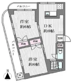 エフィール中野【2階】の間取り