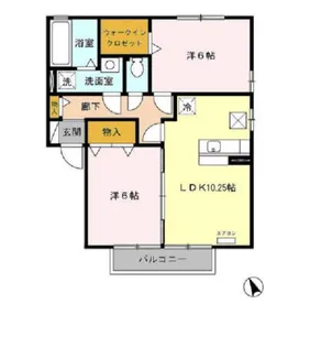 リビングタウンみらい平 C【2階】の間取り