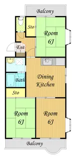 神奈川県川崎市高津区千年【マンション】の間取り