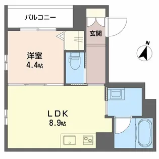 Heritage Ohmachi【4階】の間取り