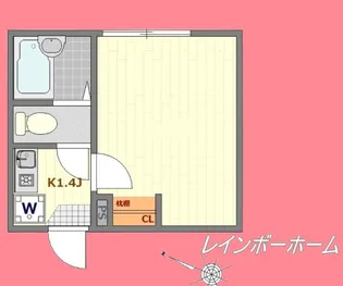 東京都足立区扇1【アパート】の間取り