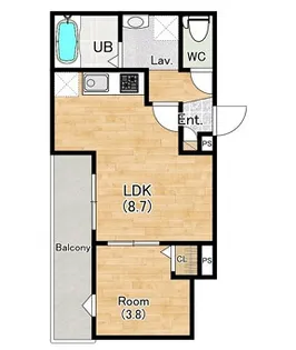 ココングランジュール豊中立花町【1階】の間取り