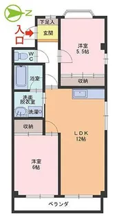 MKマンション宮前 AB棟【2階】の間取り