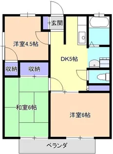 上沢ハイツB【1階】の間取り