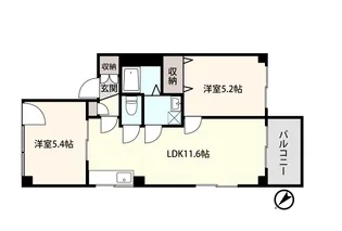 福室ビルディング【4階】の間取り