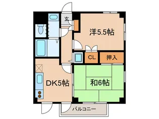 クレール上野毛【2階】の間取り