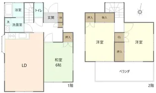 神奈川県相模原市緑区根小屋【一戸建】の間取り