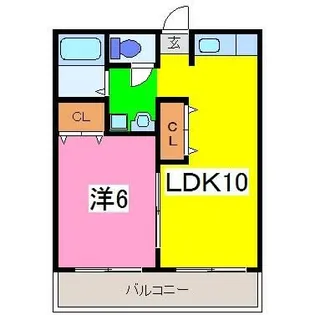 カラサティード【1階】の間取り